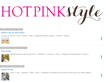 Tablet Screenshot of hotpinkstylejill.com